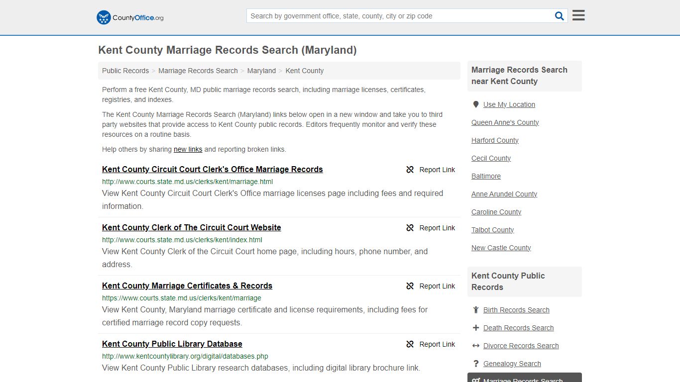 Marriage Records Search - Kent County, MD (Marriage Licenses ...